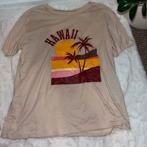 Hawaii tan t shirt